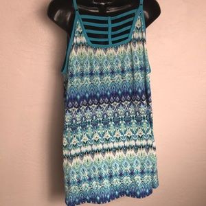 French Laundry Tops - French Laundry Blue Printed Tank Plus 3X French Laundry Tops - French Laundry Blue Printed Tank Plus 3X